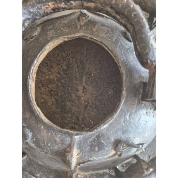 Antique Handmade Chinese Bronze Dragon Ornamental Ceremonial Teapot Kettle - Picture 6 of 7